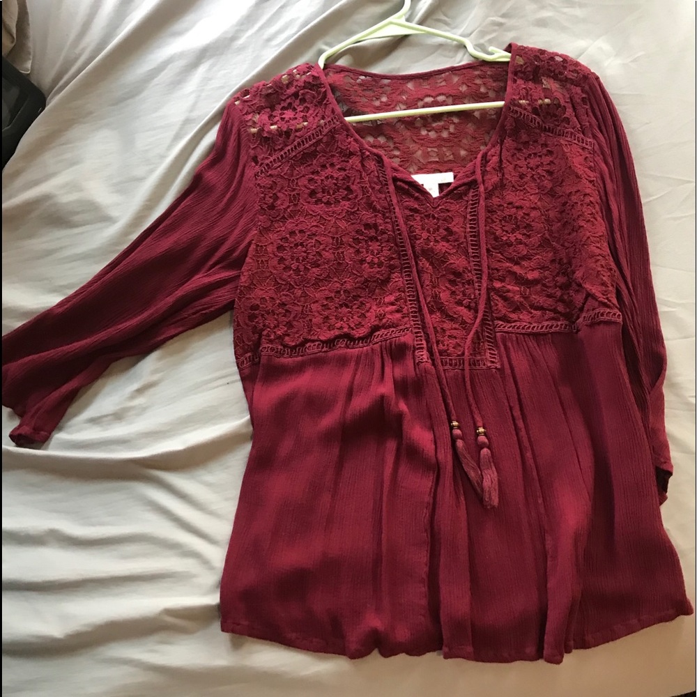 red blouse